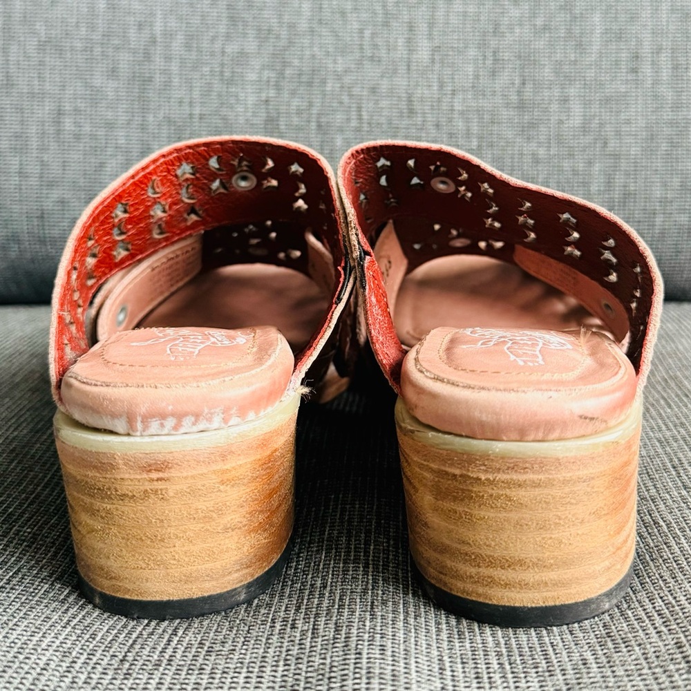 Moonstar Pink Leather Sandals Freebird by Steven - Picture 7 of 12